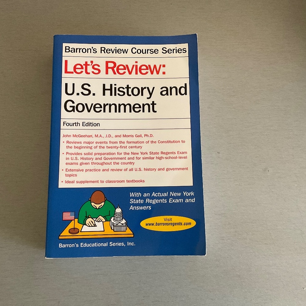 BARRON’S  REVIEW U.S. HISTORY AND GOVERNMENT